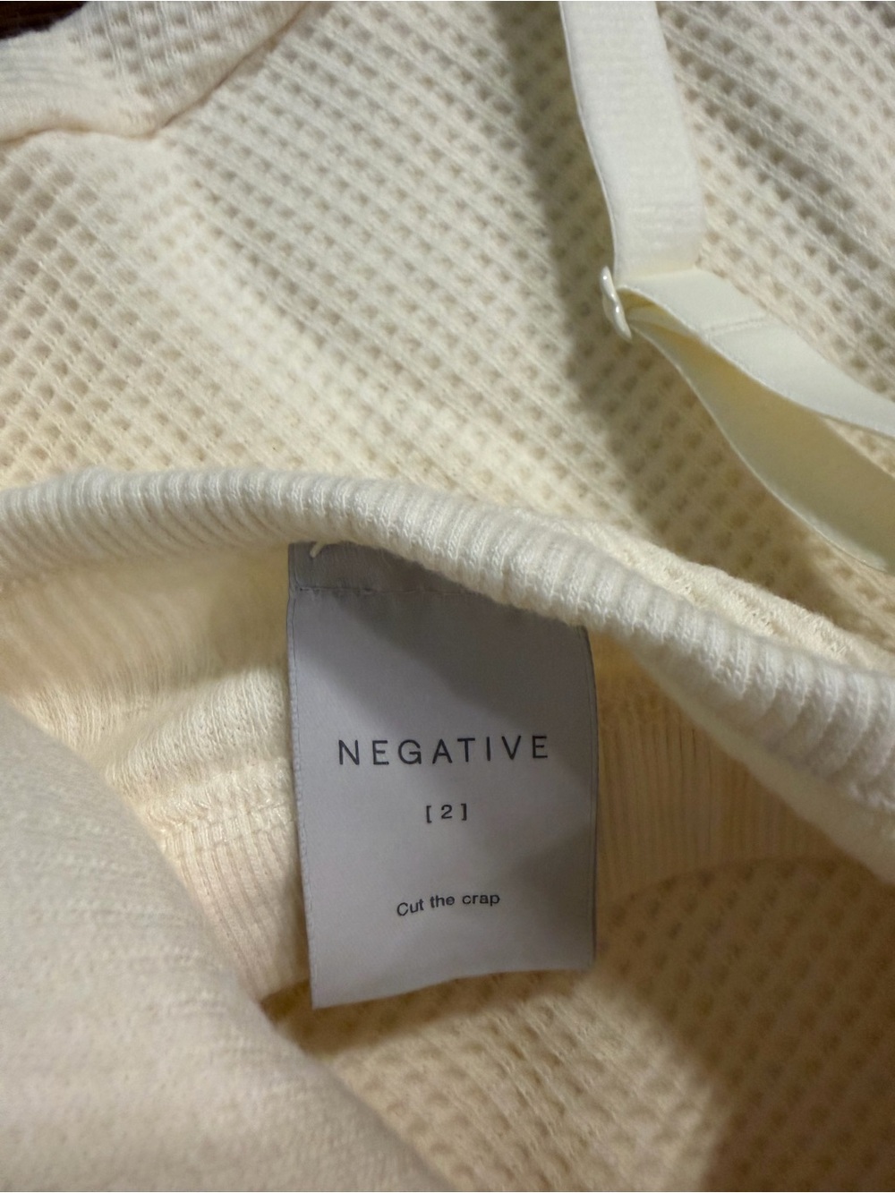 Negative Underwear Waffle Knit Loungewear Set - Top, Bralette & Joggers NWOT - Picture 6 of 6